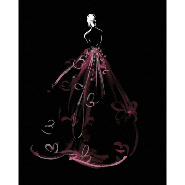 Картина по номерам Люди на картинах - Нарис для королеви