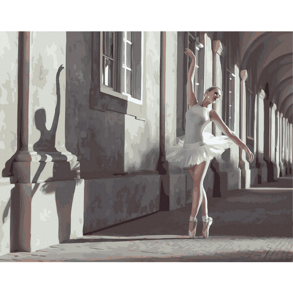 Картина по номерам Люди на картинах - Балерина в інтер'єрі