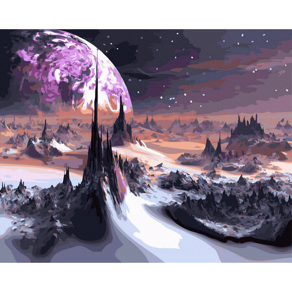 Картина по номерам Космос - На космічному горизонті