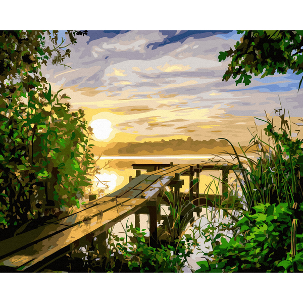 Картина по номерам Пейзажі - Ранковий пейзаж