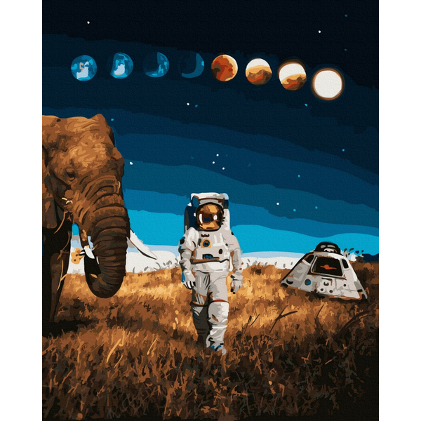 Картина по номерам Космос - Стадії світу