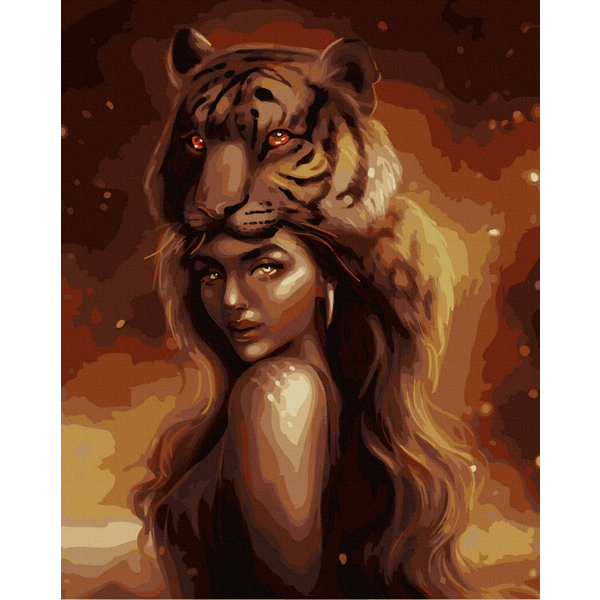 Картина по номерам Люди на картинах - Красивая шаманка