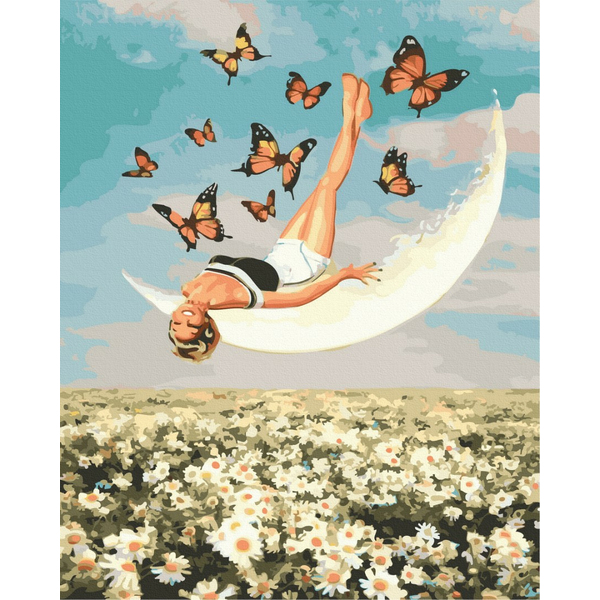 Картина по номерам Абстракції - Місяць мрій