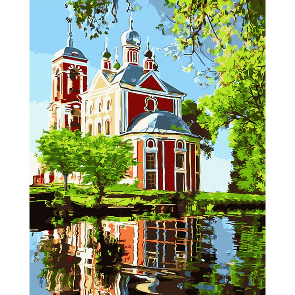 Картина по номерам Города - Собор за містом