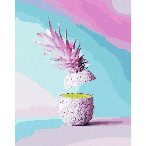 Картина по номерам Поп Арт - Частинка ананаса