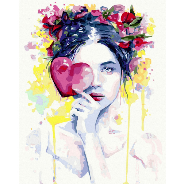 Картина по номерам Абстракції - Погляд з любовю