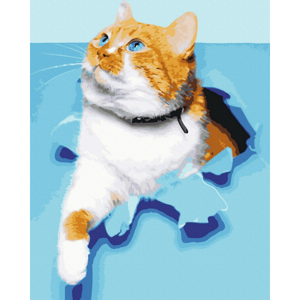 Картина по номерам Тварини, птахи та риби - Улюблений котик