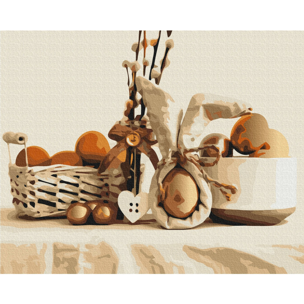 Картина по номерам Натюрморти - Бабусин Великдень