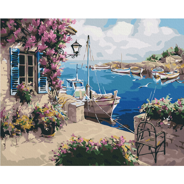 Картина по номерам Абстракції - Літнє узбережжя