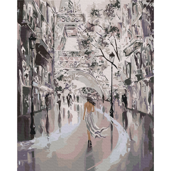 Картина по номерам Абстракції - Силуети Парижа