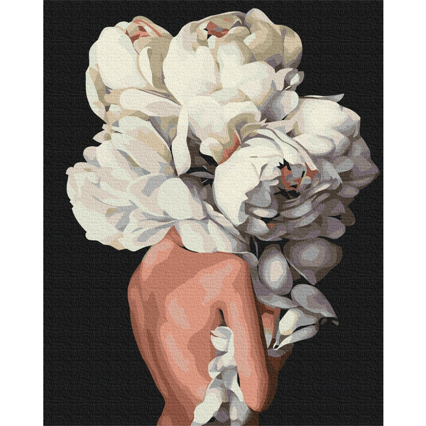 Картина по номерам Абстракції - Жіночні піони