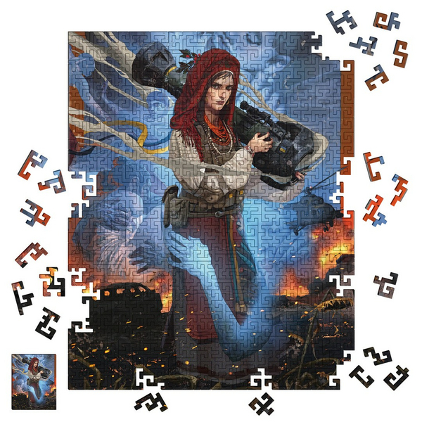 Дерев'яні пазли круглі - Пазл-лабіринт Свята Джавеліна