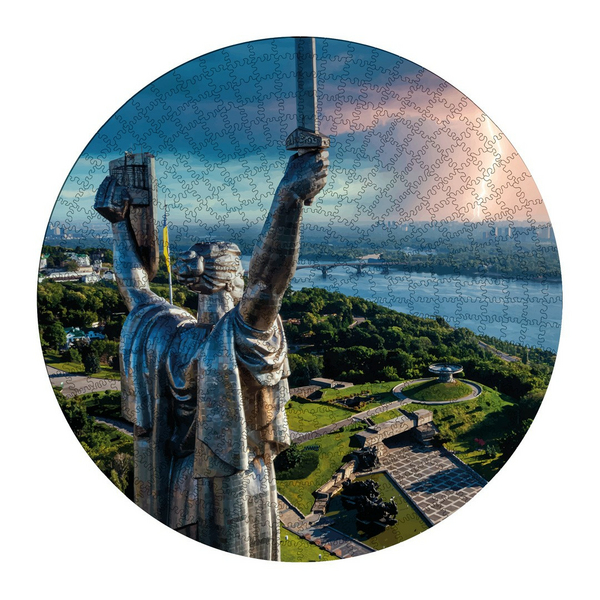 Дерев'яні пазли круглі - Славний Київ