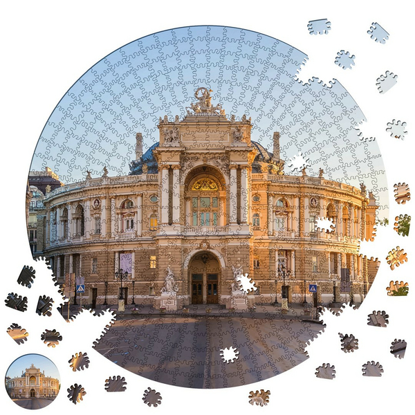 Дерев'яні пазли круглі - Одеська Опера