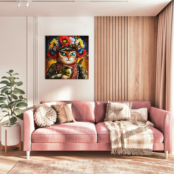 Постер на полотні - Кішка Захисниця ©Маріанна Пащук