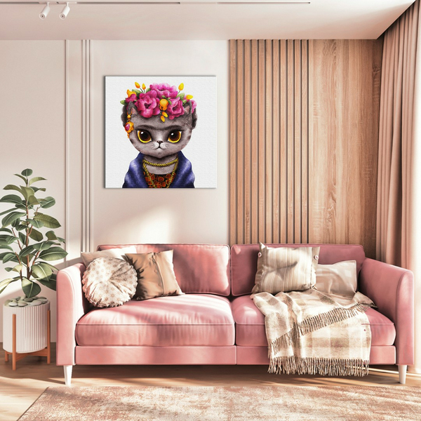 Постер на полотні - Киця Фріда ©Маріанна Пащук