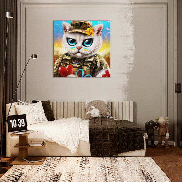 Постер на полотні - Котик лікар ©Маріанна Пащук