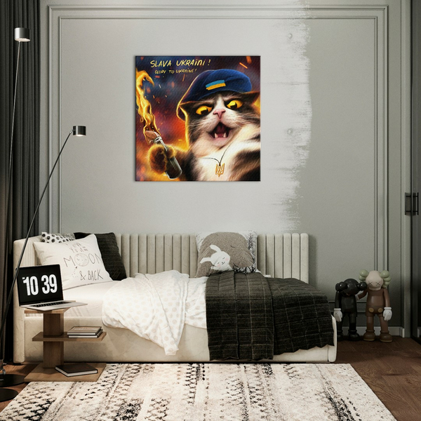 Постер на полотні - Rebel cat ©Marianna Pashchuk