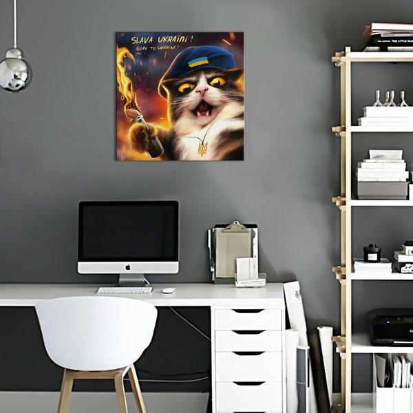 Постер на полотні - Rebel cat ©Marianna Pashchuk