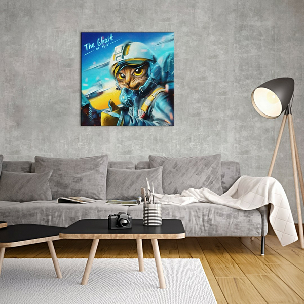 Постер на полотні - Котик Призрак Киева ©Марианна Пащук