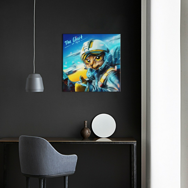 Постер на полотні - Котик Призрак Киева ©Марианна Пащук