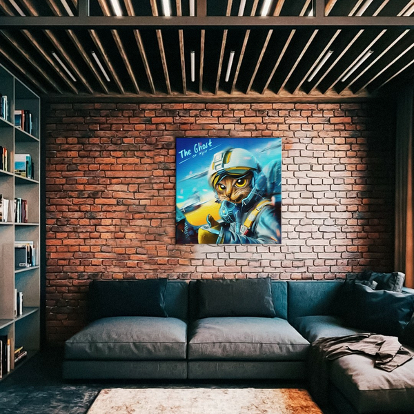 Постер на полотні - Котик Призрак Киева ©Марианна Пащук