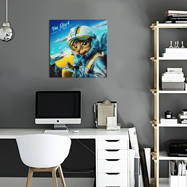 Постер на полотні - Котик Призрак Киева ©Марианна Пащук