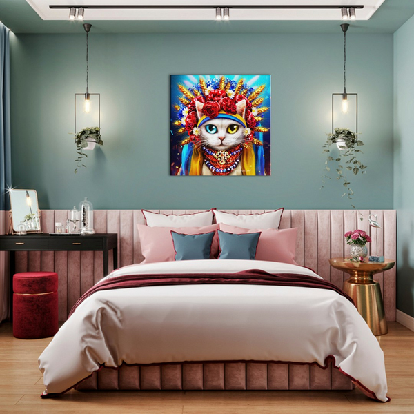 Постер на полотні - Киця україночка ©Маріанна Пащук