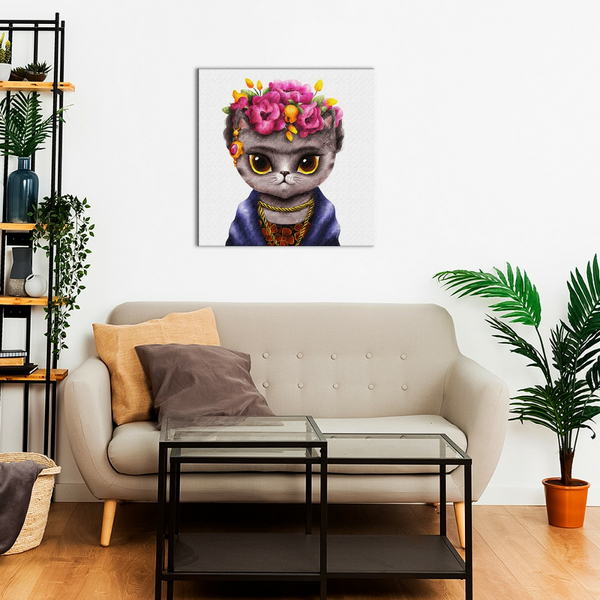 Постер на полотні - Киця Фріда ©Маріанна Пащук