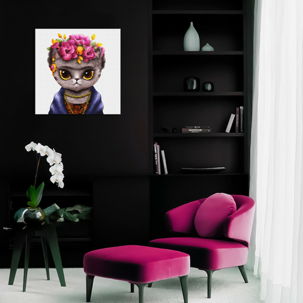 Постер на полотні - Киця Фріда ©Маріанна Пащук