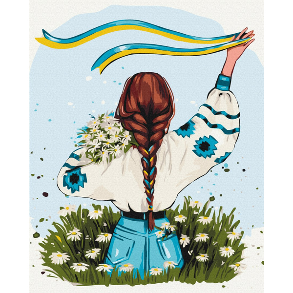 Картина по номерам Люди на картинах - Украина в цветах ©Alla Berezovska