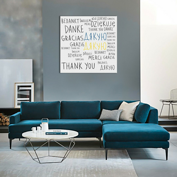 Постер на полотні - Thank you!