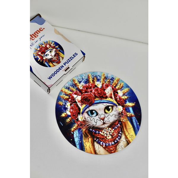 Патріотичні пазли - Киця україночка ©Маріанна Пащук