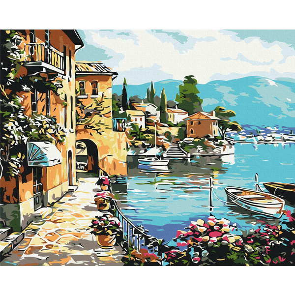 Картина по номерам Природа - Летняя набережная