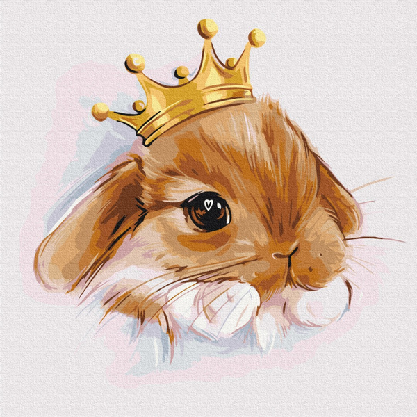 Картина по номерам Картины 40x40 - Крошка зайчонок