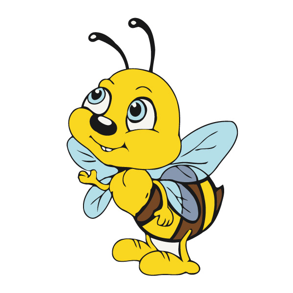 Розмальовки на полотні - Маленькая пчелка