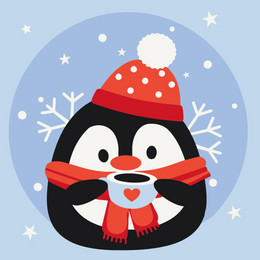 Пингвинчик из какао