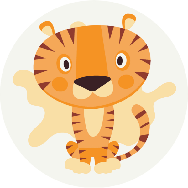 Розмальовки на полотні - Тигреня