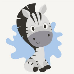 Маленький зебренок