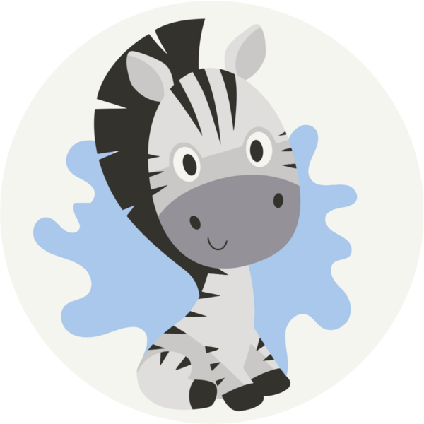 Розмальовки на полотні - Маленьке зебреня