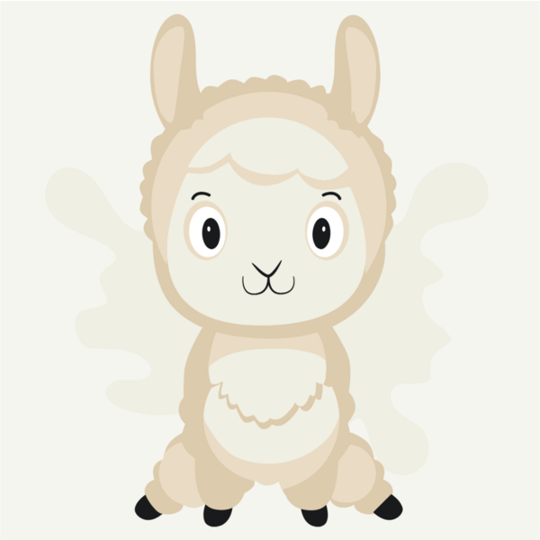 Розмальовки на полотні - Радостная альпака