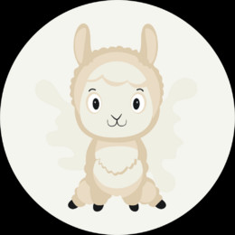 Радостная альпака