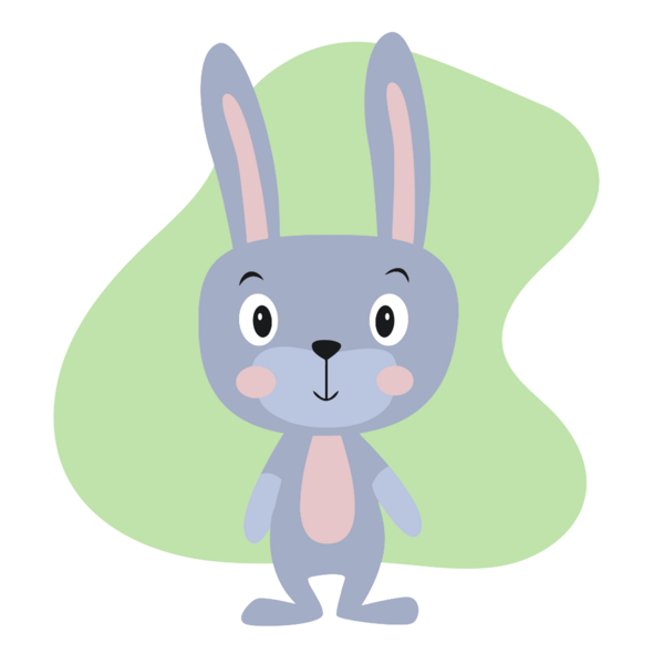 Розмальовки на полотні - Зайчонок