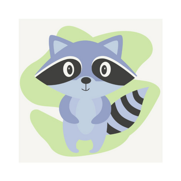 Розмальовки на полотні - Друг енот