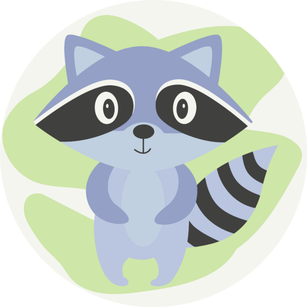 Розмальовки на полотні - Друг енот