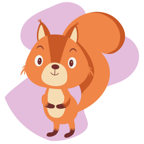 Розмальовки на полотні - Белочка подружка