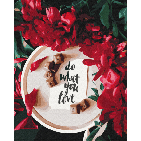 Картина по номерам Квіти - Все что ты любишь