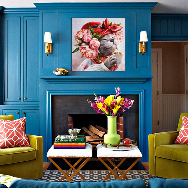 Постер на полотні - Кошка хозяйка ©Марианна Пащук