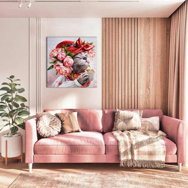 Постер на полотні - Киця господинька ©Маріанна Пащук