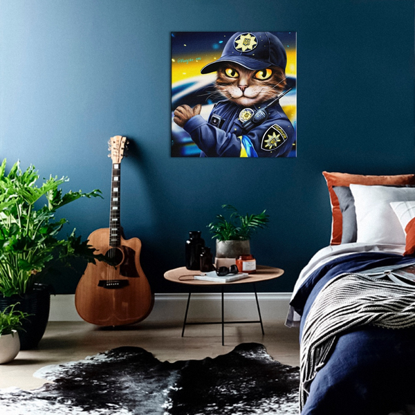 Постер на полотні - Cop cat ©Marianna Pashchuk